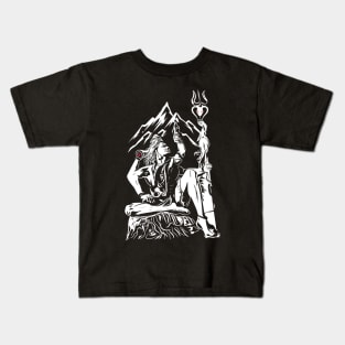 Lord Shiva Mahadev Azhimala Hindu Maha Shivratri Kids T-Shirt